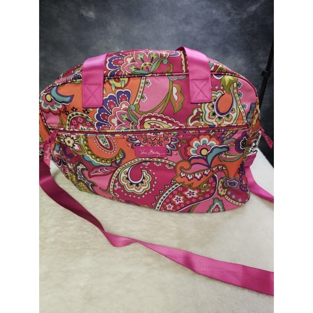 Vera Bradley Duffel Bag Large Weekend‎ Tote Pink Swirls